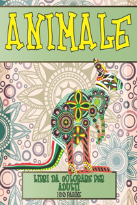 Libri da colorare per adulti - 100 pagine - Animale