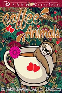 Coffee Animals Coloring Book for Adult Relaxation