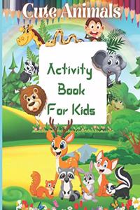 Cute Animals Activity Book For Kids