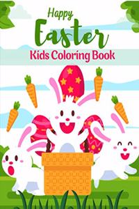 Happy Easter Kids Coloring Book