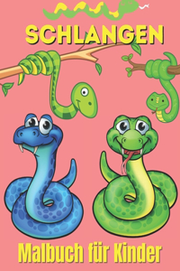 Schlangen Malbuch für Kinder