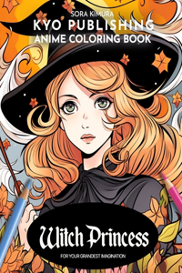 Anime Coloring book Witch Princess