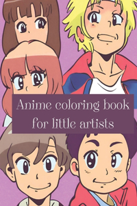 Anime coloring book for little artists