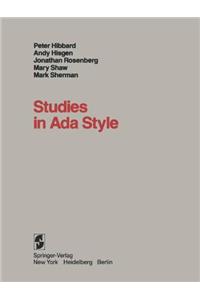 Studies in ADA Style