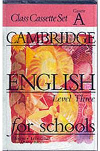 Cambridge English for Schools 3 Class Audio Cassette Set (2 Cassettes)