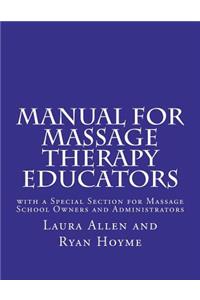 Manual for Massage Therapy Educators