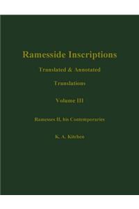 Ramesside Inscriptions, Ramesses II, His Contempories