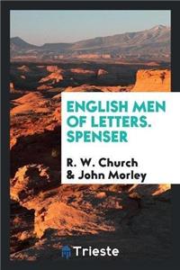 English Men of Letters. Spenser