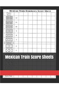 Mexican Train Score Sheets