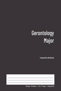 Gerontology Major Composition Notebook