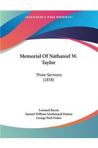 Memorial Of Nathaniel W. Taylor