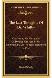 The Last Thoughts of Dr. Whitby