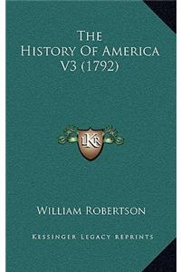 The History Of America V3 (1792)