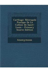 Carthage: Necropole Punique de La Colline de Saint-Louis