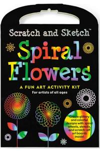Scratch & Sketch Spiral Flowers Kit