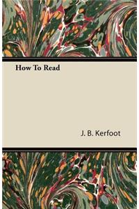 How To Read