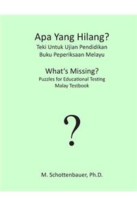 APA Yang Hilang? Teki Untuk Ujian Pendidikan