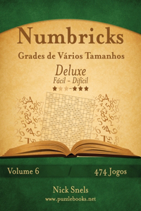 Numbricks Grades de Vários Tamanhos Deluxe - Fácil ao Difícil - Volume 6 - 474 Jogos