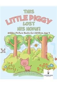 This Little Piggy Lost His Home! Hidden Picture Books for Children Age 4