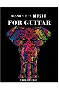 Blank Sheet Music For Guitar