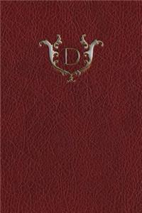 Monogram "d" Grid Notebook