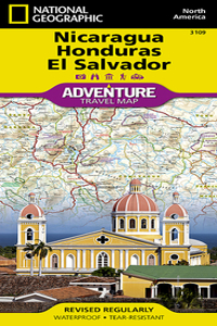 Nicaragua, Honduras, and El Salvador Map