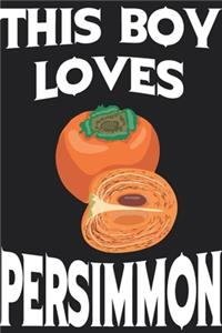 This Boy Loves Persimmon Notebook