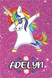 Adelyn - Dabbing Unicorn Notebook