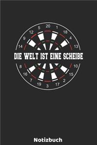 Die Welt ist eine Scheibe Notizbuch