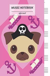 Music Notebook Wide Staff