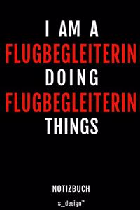 Notizbuch für Flugbegleiter / Flugbegleiterin