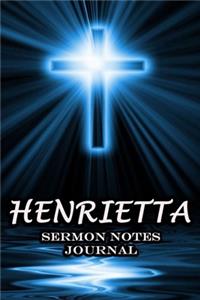 Henrietta Sermon Notes Journal