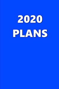 2020 Weekly Planner 2020 Plans Blue Color 134 Pages