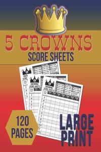 5 Crowns Score Sheets