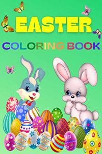 Easter Coloring Book For Kids Ages 4-8