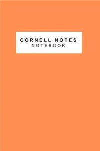 Cornell Notes Notebook: Orange 150 Page Cornell Notes Style Composition Journal