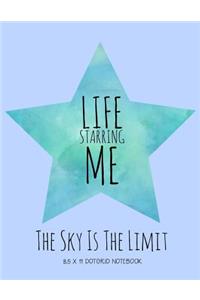 My Life Starring Me 8.5 X 11 Dot-Grid Notebook