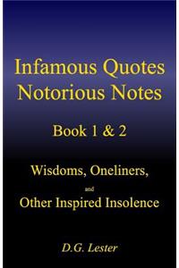 Infamous Quotes Notorious Notes Book 1 & 2