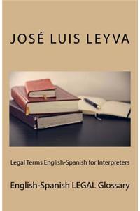 Legal Terms English-Spanish for Interpreters