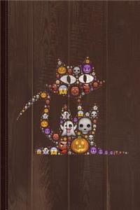 Halloween Cat Journal Notebook