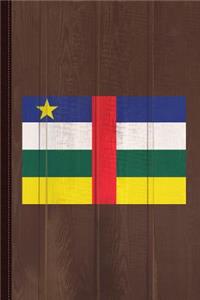 Central African Republic Flag Journal Notebook