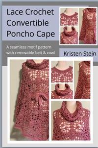 Lace Crochet Convertible Poncho Cape