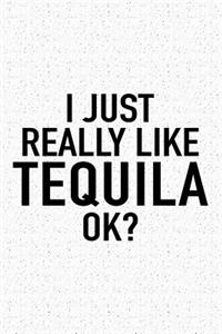 I Just Really Like Tequila Ok?: A 6x9 Inch Matte Softcover Journal Notebook with 120 Blank Lined Pages and a Funny Wine Loving Alcohol Drinking Cover Slogan