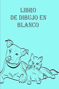 Libro de dibujo en blanco Cuaderno de bocetos en blanco para niños, Libros de dibujo sobre caricaturas, Libro de dibujo en blanco y diario de bocetos, Libro de dibujo en blanco para principiantes, niños y adultos