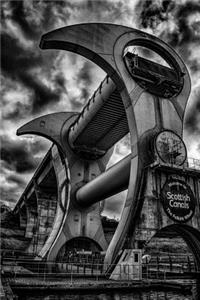 The Falkirk Wheel in Scotland Black and White Journal