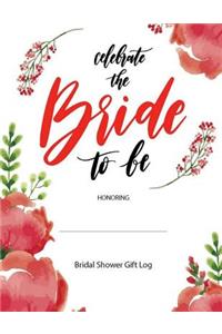 Bridal Shower Gifts Log