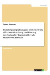 Handlungsempfehlung zur effizienten und effektiven Gestaltung und Führung interkultureller Teams im Bereich Professional Services