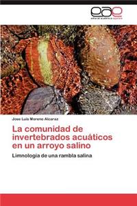 La comunidad de invertebrados acuáticos en un arroyo salino