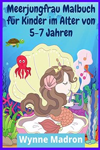 Meerjungfrau-Malbuch für Kinder im Alter von 5-7 Jahren