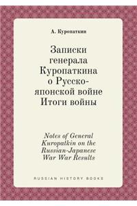 Notes of General Kuropatkin on the Russian-Japanese War War Results